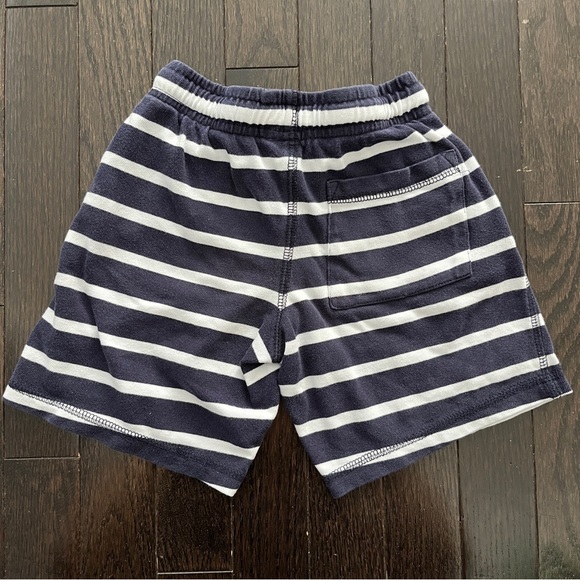 Gymboree Toddler Boy’s Navy Blue Striped Cotton Pull On Shorts 4T - Picture 2 of 3